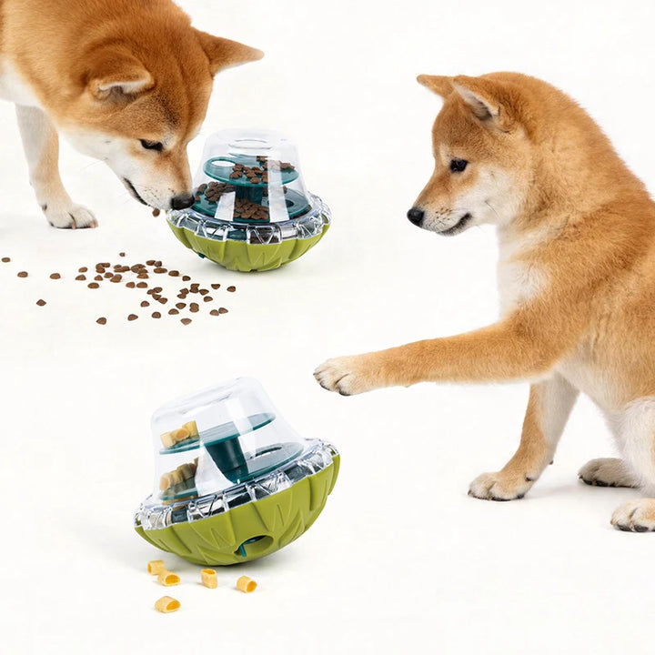 Pet Dog Fun Bowl Feeding Toys Dog Cat Shaking Leakage Food Ball Food Dispenser Tumbler Feeder Pet Interactive Toys Pet Supplies