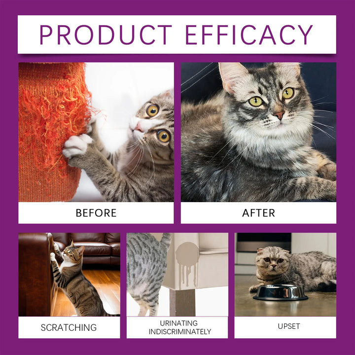 60ml Pet Calming Spray Prevent Howling Reduce Anxiety Soothe Mood Pet Dog Cat Estrus Calming Prohibition Spray Pet Supplies