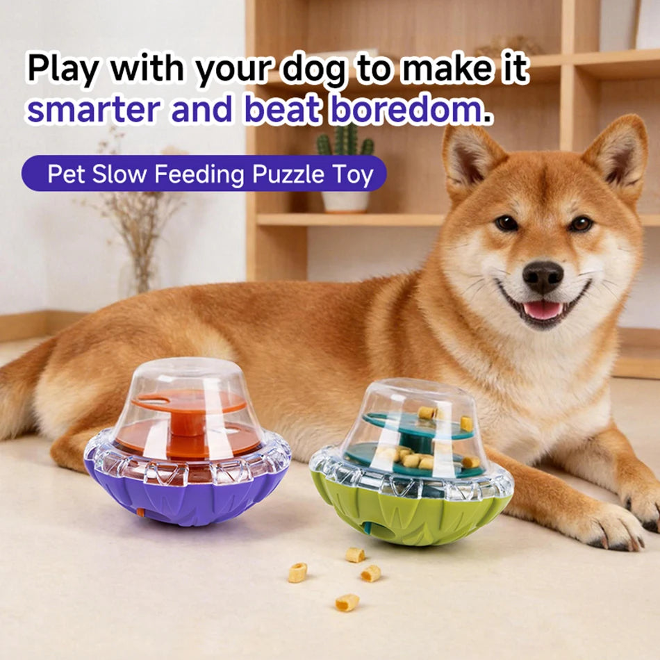 Pet Dog Fun Bowl Feeding Toys Dog Cat Shaking Leakage Food Ball Food Dispenser Tumbler Feeder Pet Interactive Toys Pet Supplies