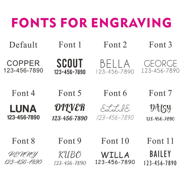 Free Engraving Personalized Dog Collars,Matching Leashes,Customized ID Name Contacts Muilti Design Adjustable Pet Collars