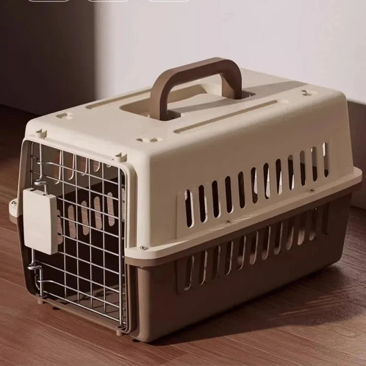 Outdoor Pet Cat Carrier Bag - Large Capacity Aviation Box with Car Mounted Design, Breathable & Portable