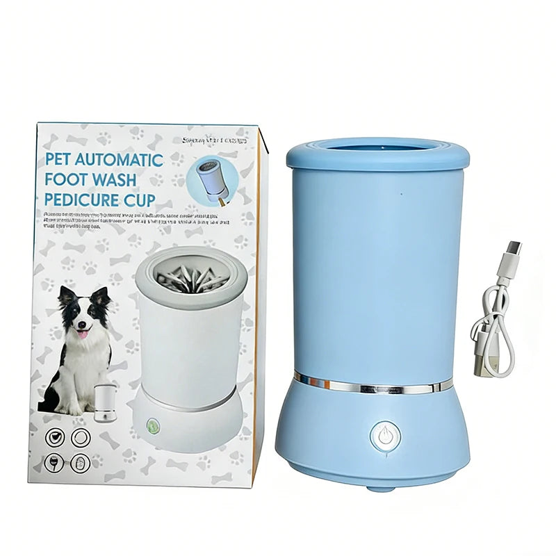 Paw Cleaner Massager Automatic Cleaner Portable Dog Paw Washer Electric Massager USB Rechargeable for Small To Medium Dogs Cats