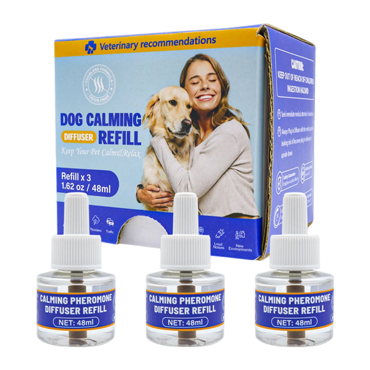 3/6pcs Pet Calming Diffuser, 3 In1 Pet Pheromones, Pheromones For Pet Relief Stress Anxiety Reduce Aggression Barking, 48ml