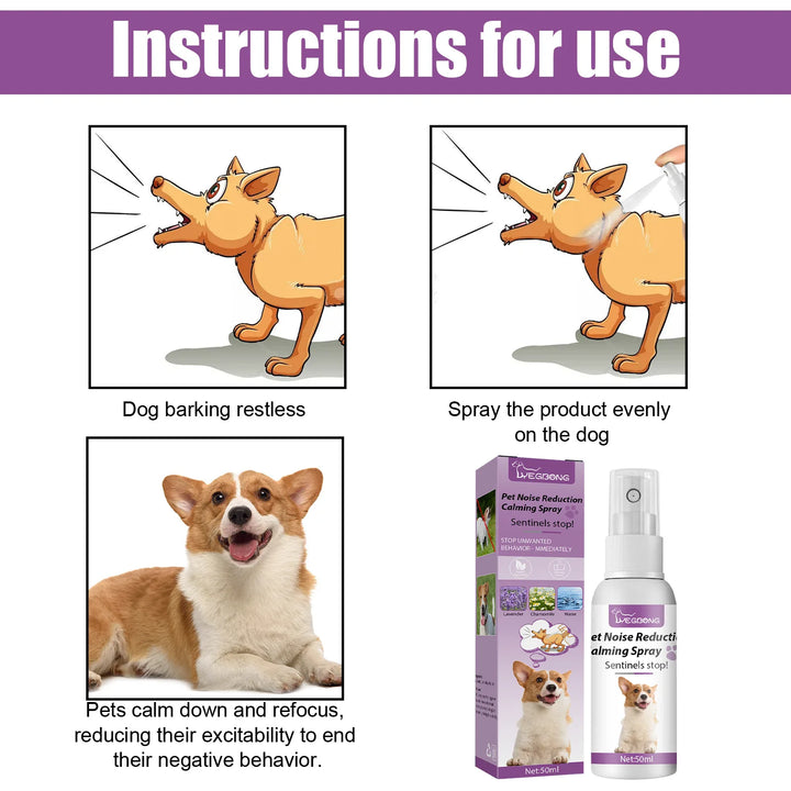 Pets Calming Spray Prevent Howling Relieve Stress Spray Manage Emotions Scratching Fighting Prevention Cat Anti-anxiety Liquid