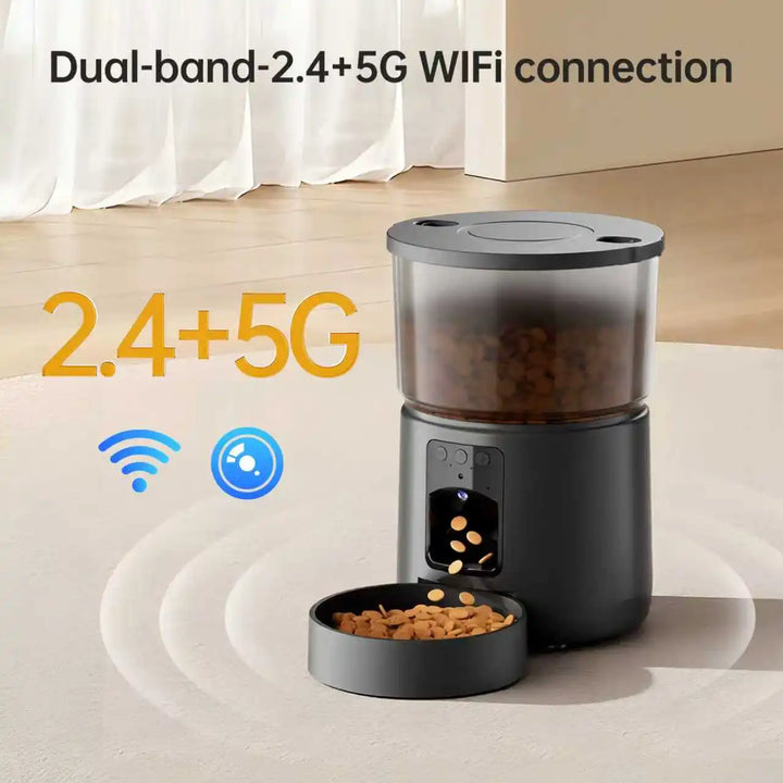 Camera Pet Feeder Timing Smart Automatic Feeder For Cats Dog Tuya WIFI APP Video Intelligent Dry Food Dispenser Fountain Bowl