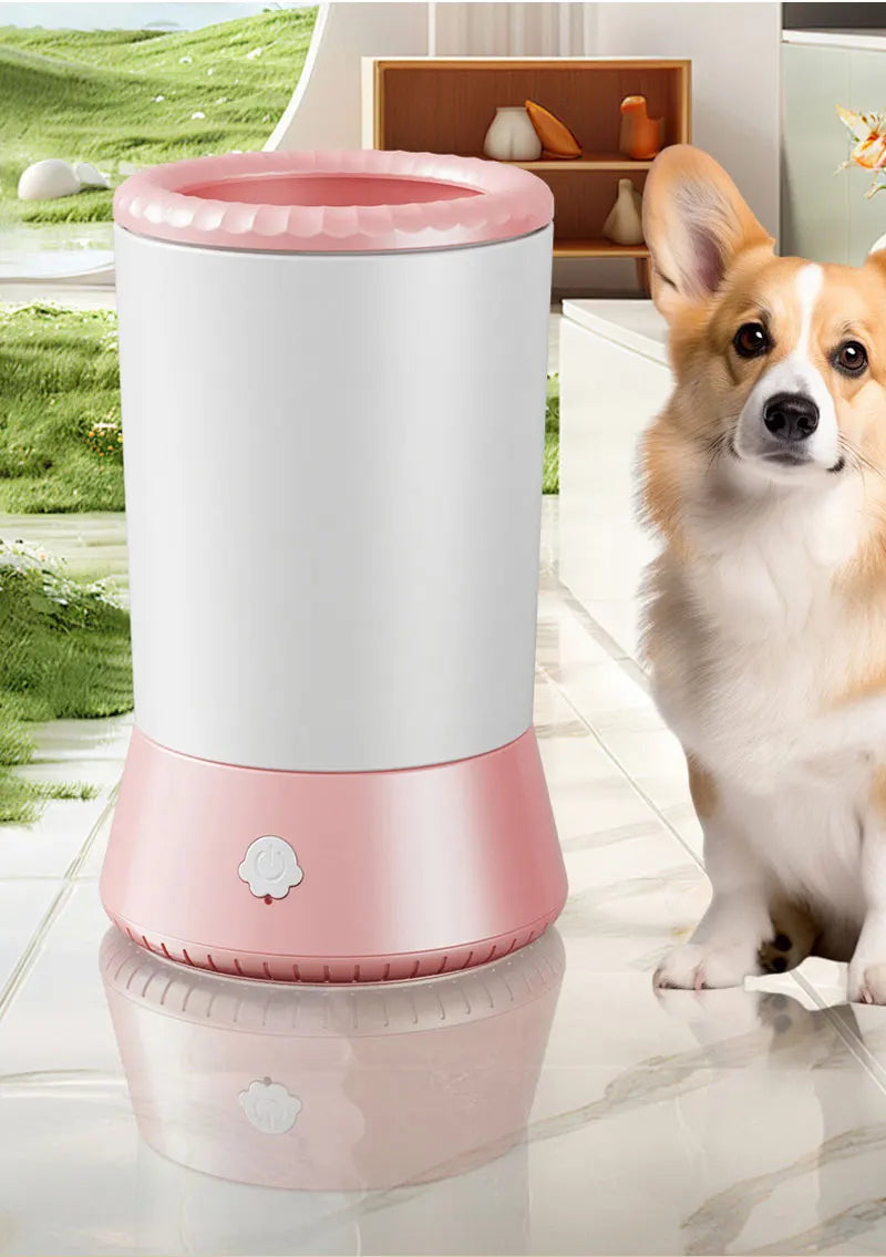 Pet Paw Cleaner Remove Dust Dirt Hair Comfortable Automatic Dog Paw Washer USB Rechargeable Foot Cleaning Machine Dog Brushes