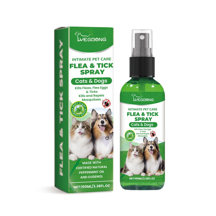 YEGBONG Flea Tick Spray Effective Insect Repellent Eliminate Odor Long Lasting Protection Gentle Ingredients Pet Flea Treatment