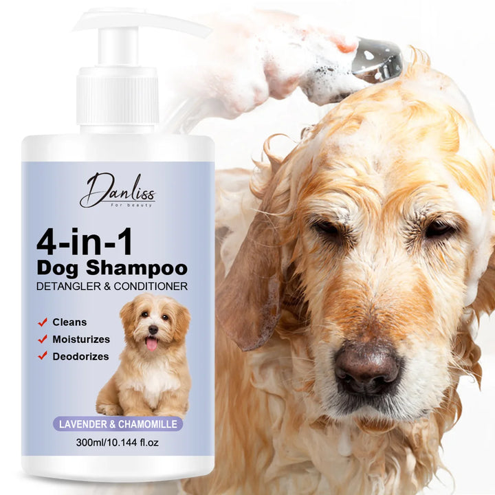 Pet shampoo, cat and dog shampoo, pet cleaning, pet odor removal hair protection, making hair softer, preventing pet hair loss