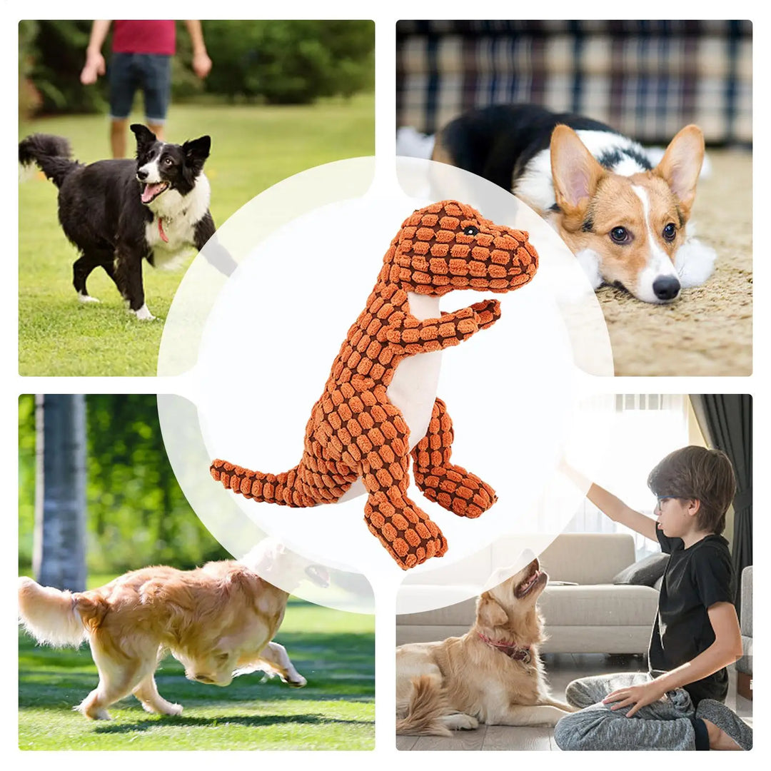 Fun Pet Toy Dog pet plush Dinosaur toy interactive sound anti-demolition home large and small dog boredom companion toy