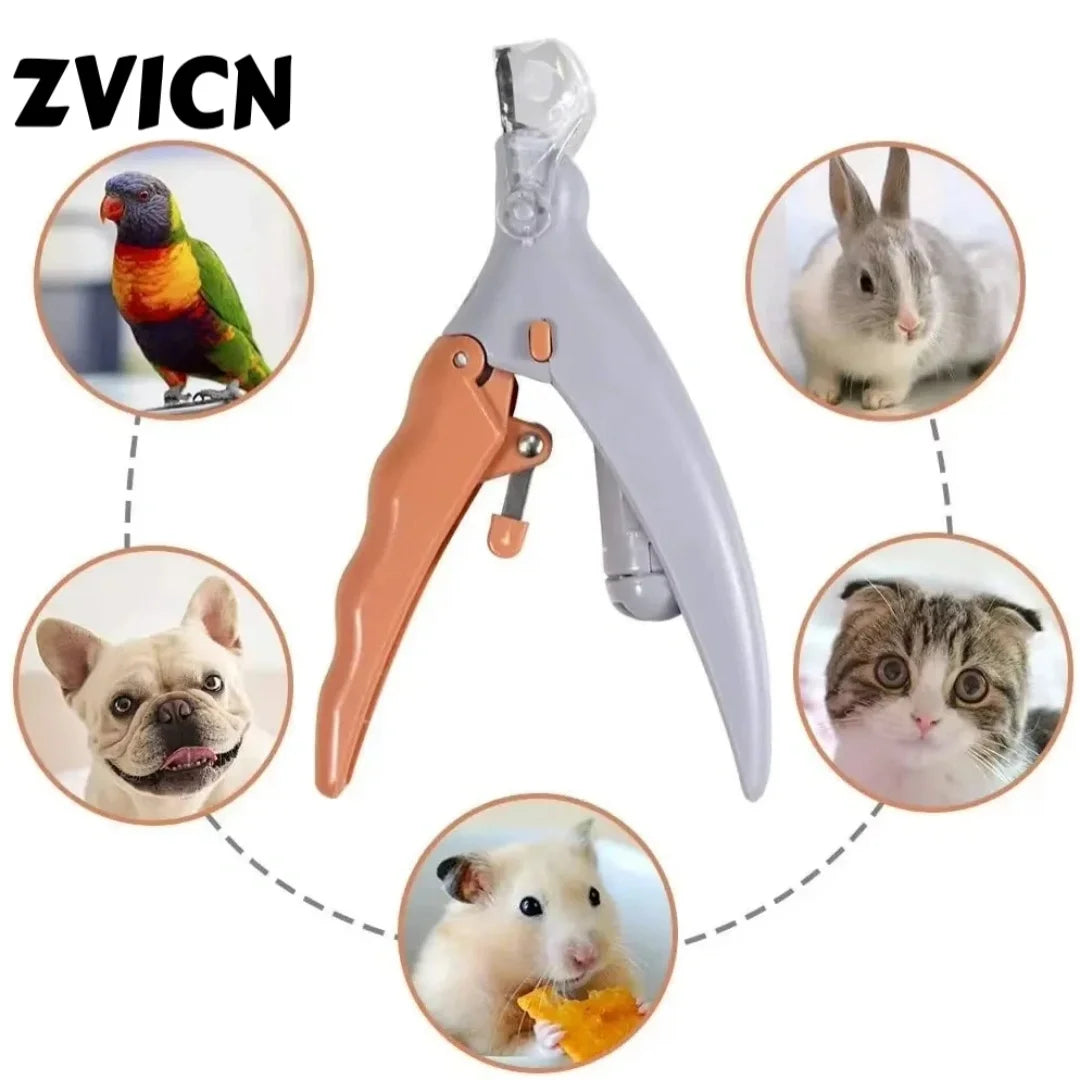 Professional pet nail clipper with LED light, dog and cat nail trimmer tool, toenail cutter, pet supplies.