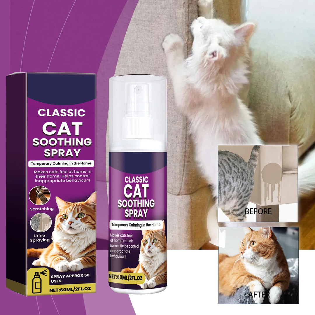 60ml Pet Calming Spray Prevent Howling Reduce Anxiety Soothe Mood Pet Dog Cat Estrus Calming Prohibition Spray Pet Supplies