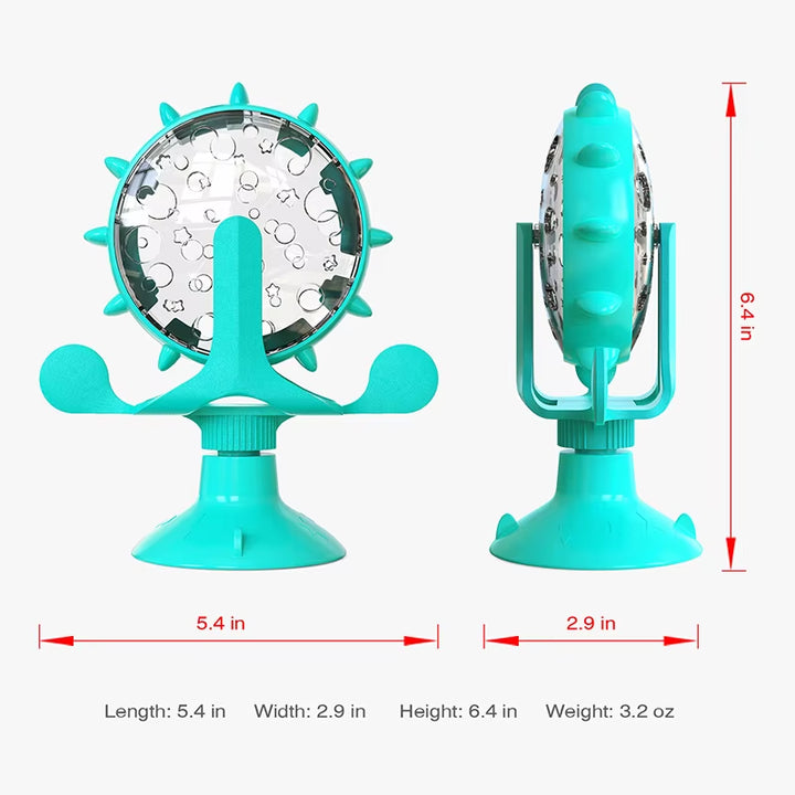 Dog Toys Cat Feeding Interactive Wheel Toys Pet Leaking Food Training Ball Slow Dog Cat Feeder Funny Dog Wheel Interactive Toy